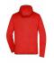 Uomo Men's Knitted Fleece Hoody Red-melange/black 8044