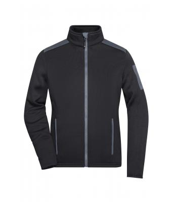 Donna Ladies' Knitted Fleece Jacket Black/carbon 8045