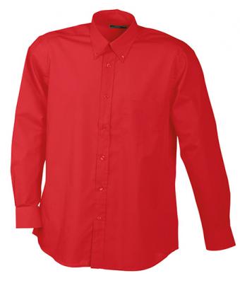 Herren Men's Promotion Shirt Long-Sleeved Red 7524