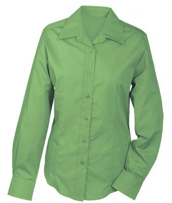 Damen Ladies' Promotion Blouse Long-Sleeved Lime-green 7526