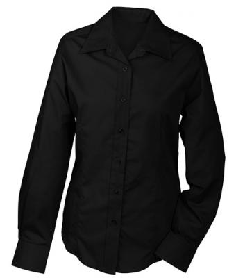 Donna Ladies' Promotion Blouse Long-Sleeved Black 7526