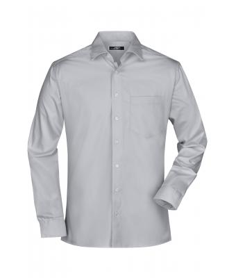 Homme Chemise homme twill manches longues Gris-clair 7530