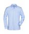 Herren Men's Business Shirt Long-Sleeved Light-blue 7530