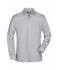 Uomo Men's Business Shirt Long-Sleeved Light-grey 7530