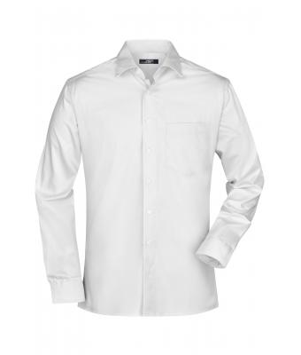 Herren Men's Business Shirt Long-Sleeved White 7530