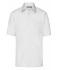 Uomo Men's Business Shirt Short-Sleeved White 7531