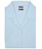 Donna Ladies' Business Blouse Short-Sleeved Light-blue 7533