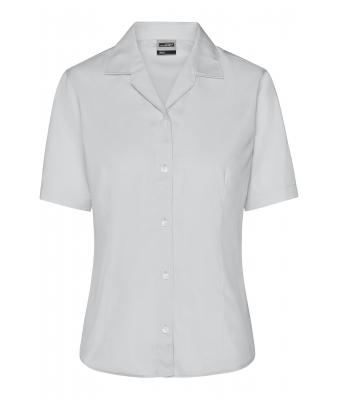 Donna Ladies' Business Blouse Short-Sleeved Light-grey 7533