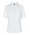 Damen Ladies' Business Blouse Short-Sleeved White 7533