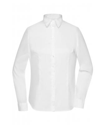 Damen Ladies' Long-Sleeved Blouse White 7965
