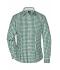 Donna Ladies' Checked Blouse Forest-green/white 8053