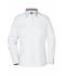 Donna Ladies' Plain Shirt White/black-white 8055