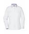 Ladies Ladies' Plain Shirt White/royal-white 8055