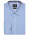 Uomo Men's Plain Shirt Light-blue/navy-white 8056