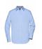 Uomo Men's Plain Shirt Light-blue/navy-white 8056