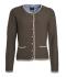 Damen Ladies' Traditional Knitted Jacket Brown-melange/beige/royal 8486