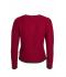 Ladies Ladies' Traditional Knitted Jacket Red/anthracite-melange/green 8486