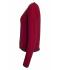 Femme Veste tricotée femme Anthracite-mélange/rouge/rouge 8486