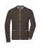 Herren Men's Traditional Knitted Jacket Brown-melange/beige/royal 8487