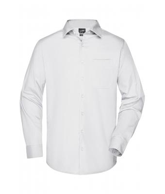 Uomo Men's Business Shirt Long-Sleeved White 8389