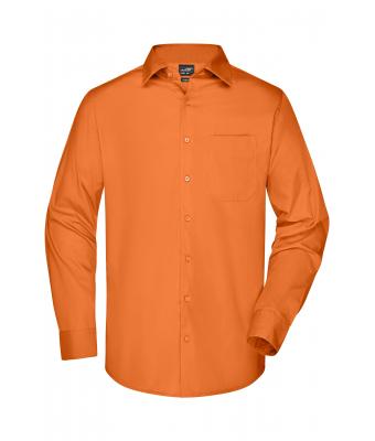 Men Men's Business Shirt Long-Sleeved Orange 8389