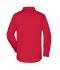 Herren Men's Business Shirt Long-Sleeved Red 8389