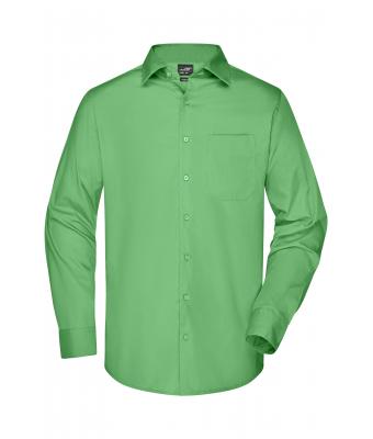 Uomo Men's Business Shirt Long-Sleeved Lime-green 8389