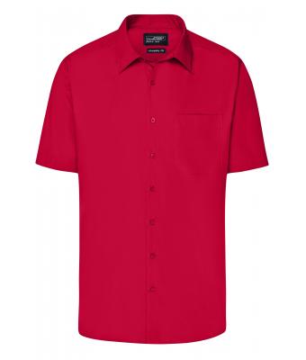 Uomo Men's Business Shirt Shortsleeve Red 8391
