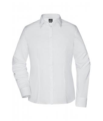 Donna Ladies' Shirt Slim Fit White 8392