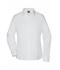Donna Ladies' Shirt Slim Fit White 8392
