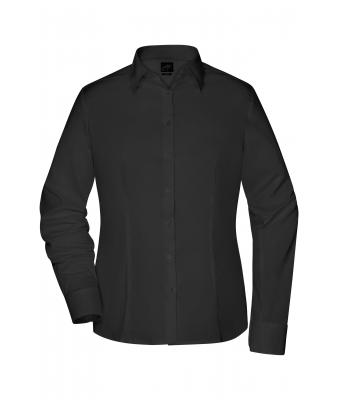 Donna Ladies' Shirt Slim Fit Black 8392
