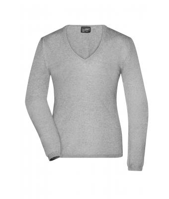 Ladies Ladies' Pullover Light-grey-melange 8364