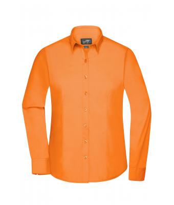 Damen Ladies' Shirt Longsleeve Poplin Orange 8504