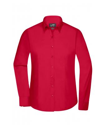 Donna Ladies' Shirt Longsleeve Poplin Red 8504