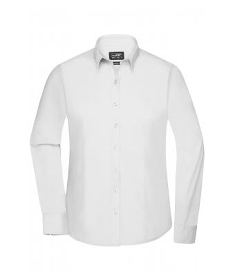 Damen Ladies' Shirt Longsleeve Poplin White 8504