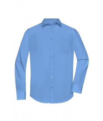 Uomo Men's Shirt Longsleeve Poplin Aqua 8505