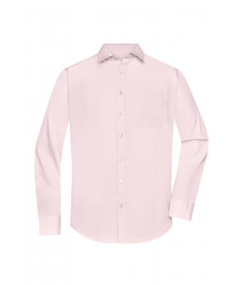 Uomo Men's Shirt Longsleeve Poplin Light-pink 8505