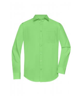 Uomo Men's Shirt Longsleeve Poplin Lime-green 8505