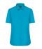 Donna Ladies' Shirt Shortsleeve Poplin Turquoise 8506