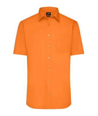 Uomo Men's Shirt Shortsleeve Poplin Orange 8507
