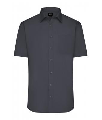 Uomo Men's Shirt Shortsleeve Poplin Carbon 8507