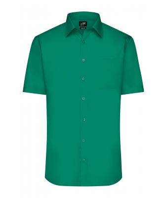 Herren Men's Shirt Shortsleeve Poplin Irish-green 8507