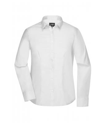 Damen Ladies' Shirt Longsleeve Micro-Twill White 8563