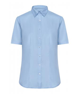 Damen Ladies' Shirt Shortsleeve Micro-Twill Light-blue 8565
