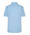 Men Men's Shirt Shortsleeve Micro-Twill Light-blue 8566