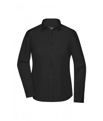 Damen Ladies' Shirt Longsleeve Oxford Black 8567