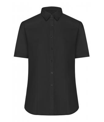 Donna Ladies' Shirt Shortsleeve Oxford Black 8569