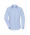 Donna Ladies' Shirt Longsleeve Herringbone Light-blue 8571