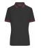 Donna Ladies' Polo Black/red 8338