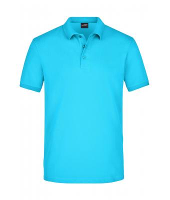 Herren Men's Elastic Polo Piqué Turquoise 8384